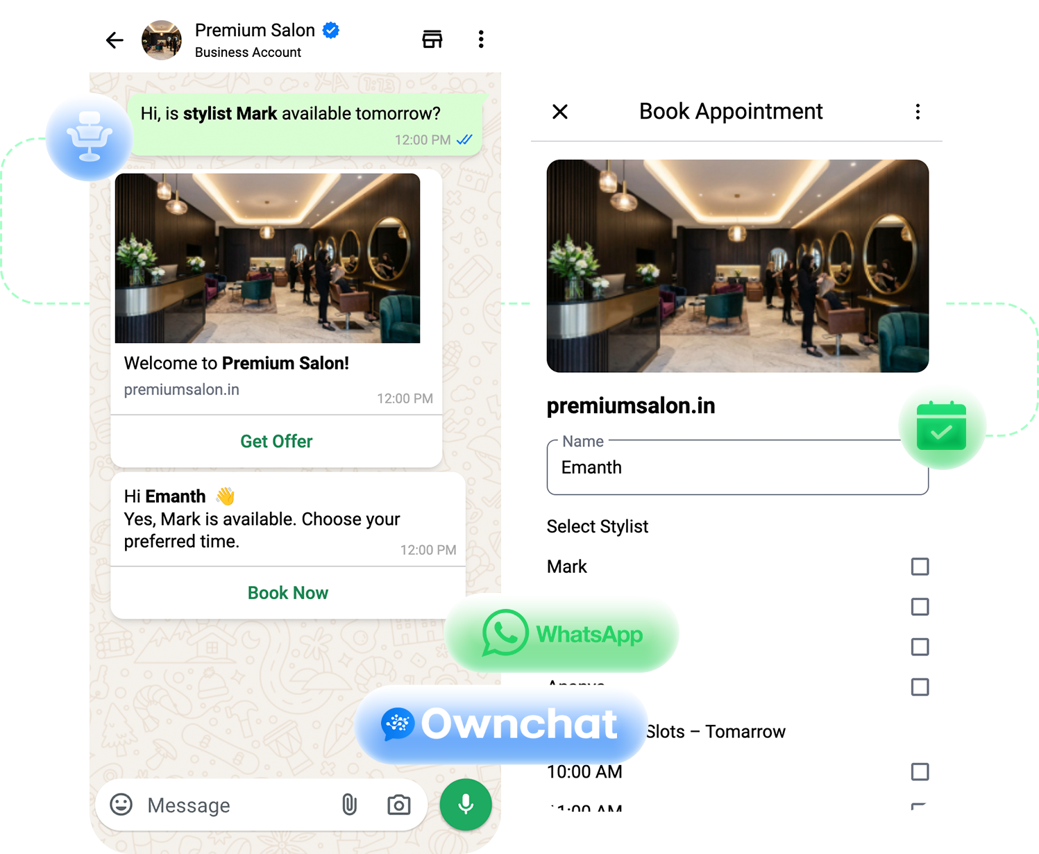 Salons & Spas WhatsApp Automation
